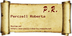 Perczell Roberta névjegykártya